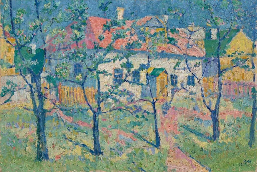 Казимир Малевич (1879-1935) 
«Весна - цветущий сад» 1928-1929 
холст, масло.