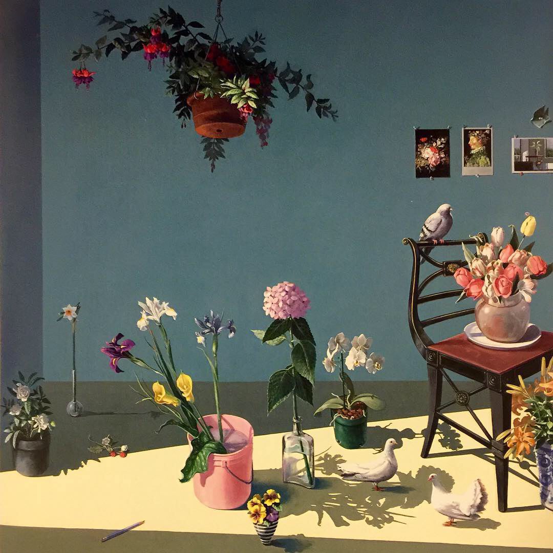 Paul Wonner

«Blue room with flowers and pigeons»
1988