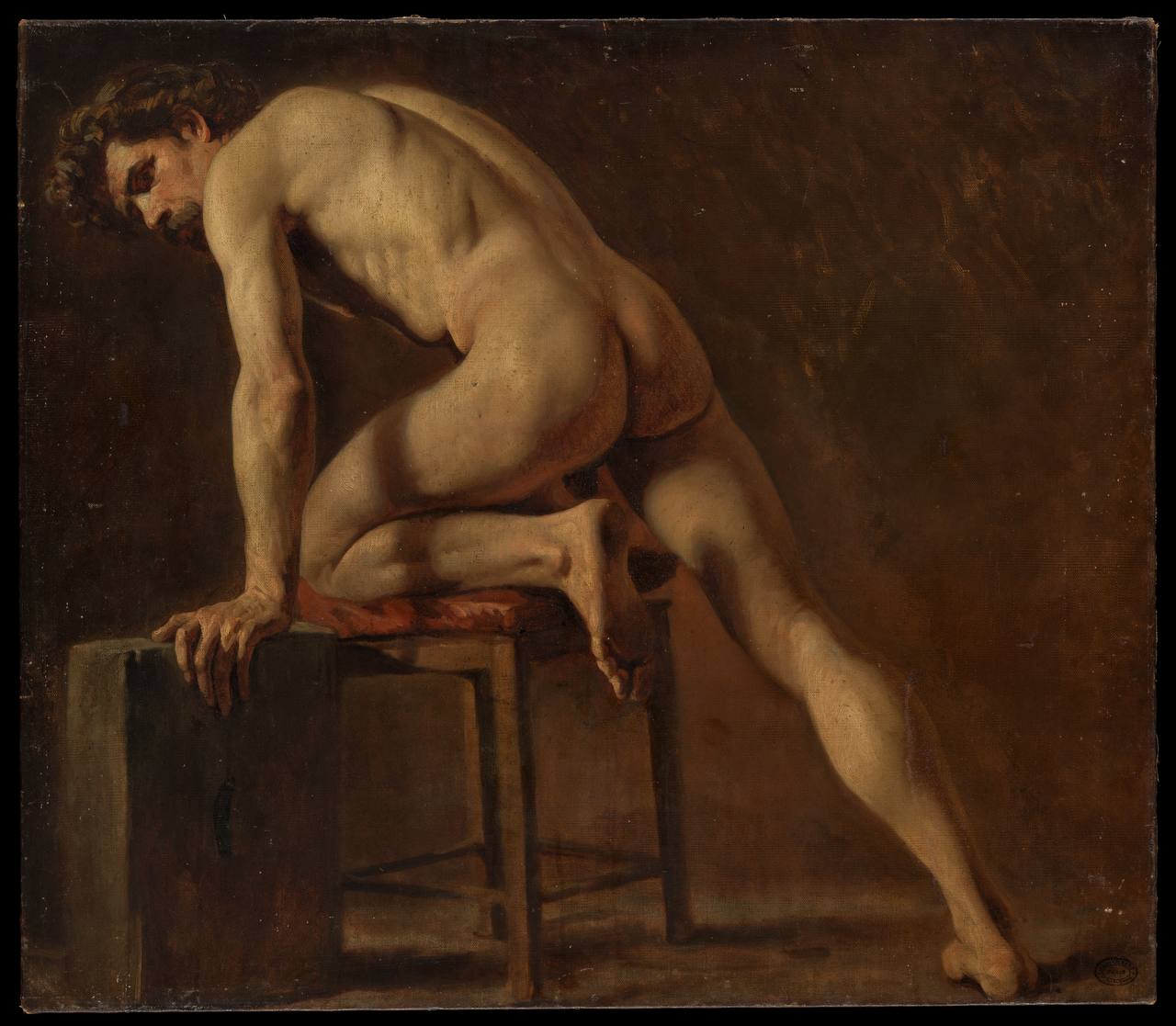 Gustave Courbet

«Study of a Nude Man»
1840s