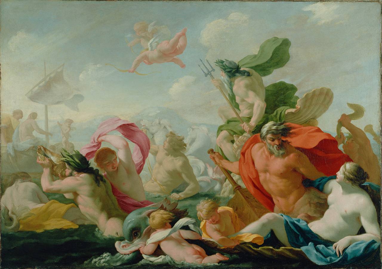 Eustache Le Sueur

«Marine Gods Paying Homage to Love»
1636-38