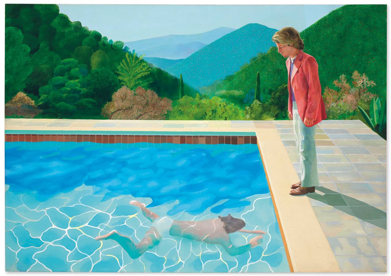 David Hockney 

«Portrait of an Artist (Pool with Two Figures)»
1972