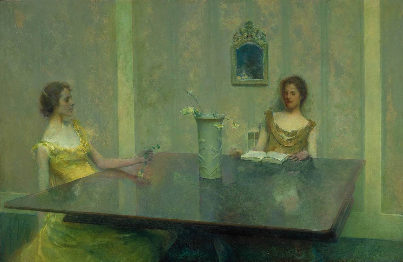 Thomas Wilmer Dewing

«A Reading»
1897