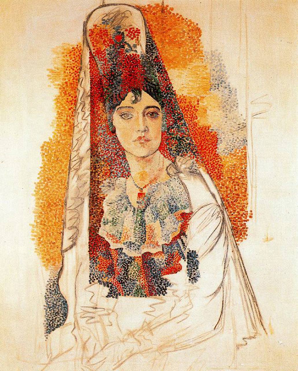 Pablo Picasso

«Woman with Mantilla»
1917