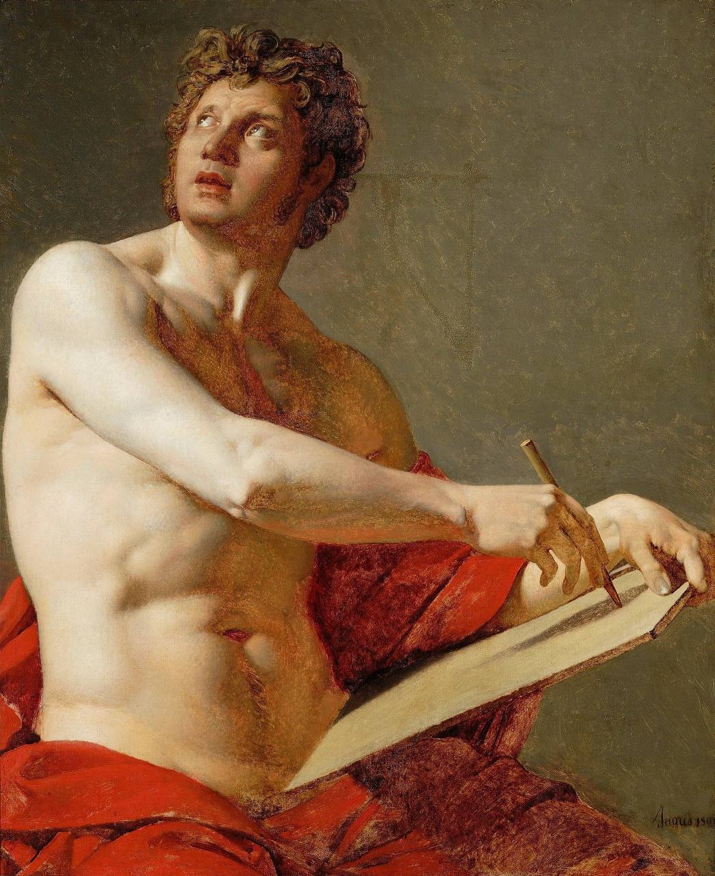 Jean-Auguste-Dominique Ingres

«Academic Dtudy of a Male Torso»
1801