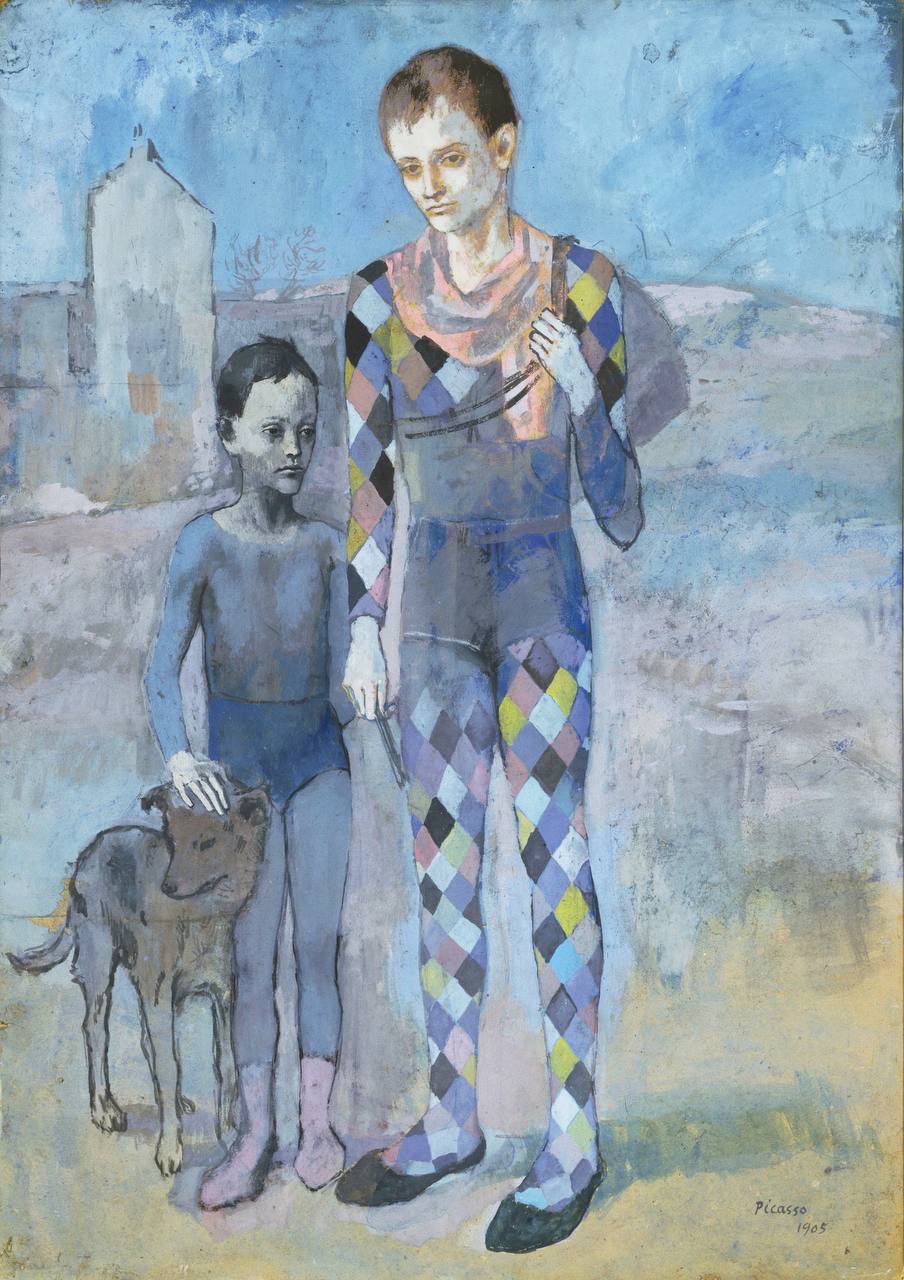 Pablo Picasso

«Two Acrobats with a Dog»
1905