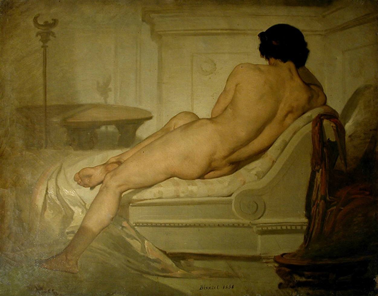 Bernard Benezet

«Reclining Male Nude»
1858