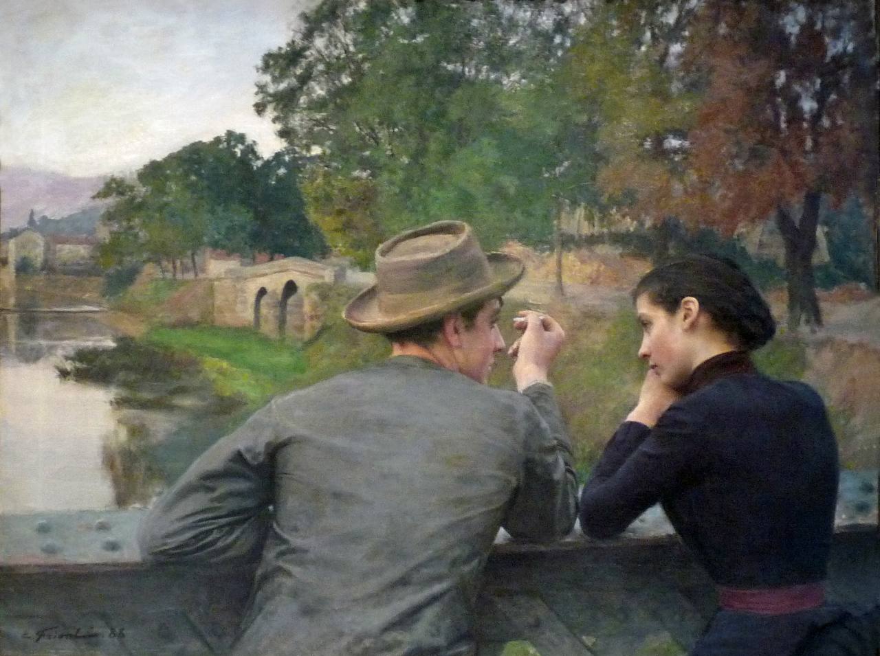 Émile Friant

«The Lovers» (Autumn Evening)
1888