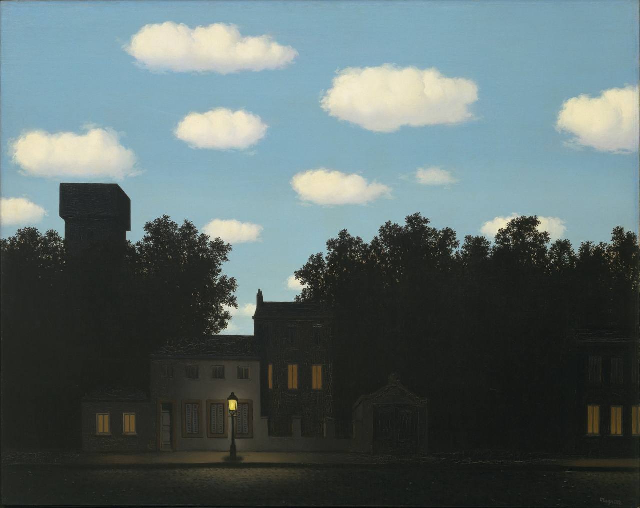 René Magritte

«The Empire of Light, II»
1950