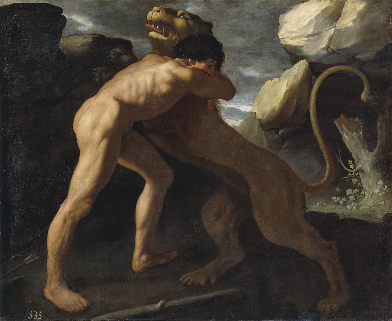 Francisco de  Zurbarán

«Hercules Fighting the Nemean Lion»
1634