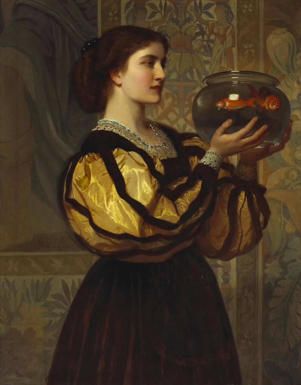 Charles Edward Perugini

«The Goldfish Bowl»
1870