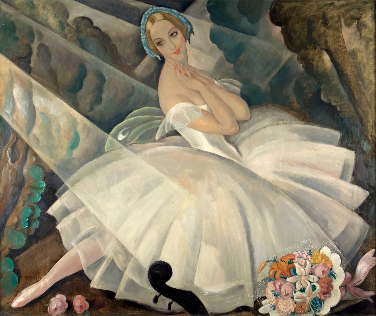 Gerda Wegener

«The Ballerina Ulla Poulsen in the Ballet Chopiniana»
1927