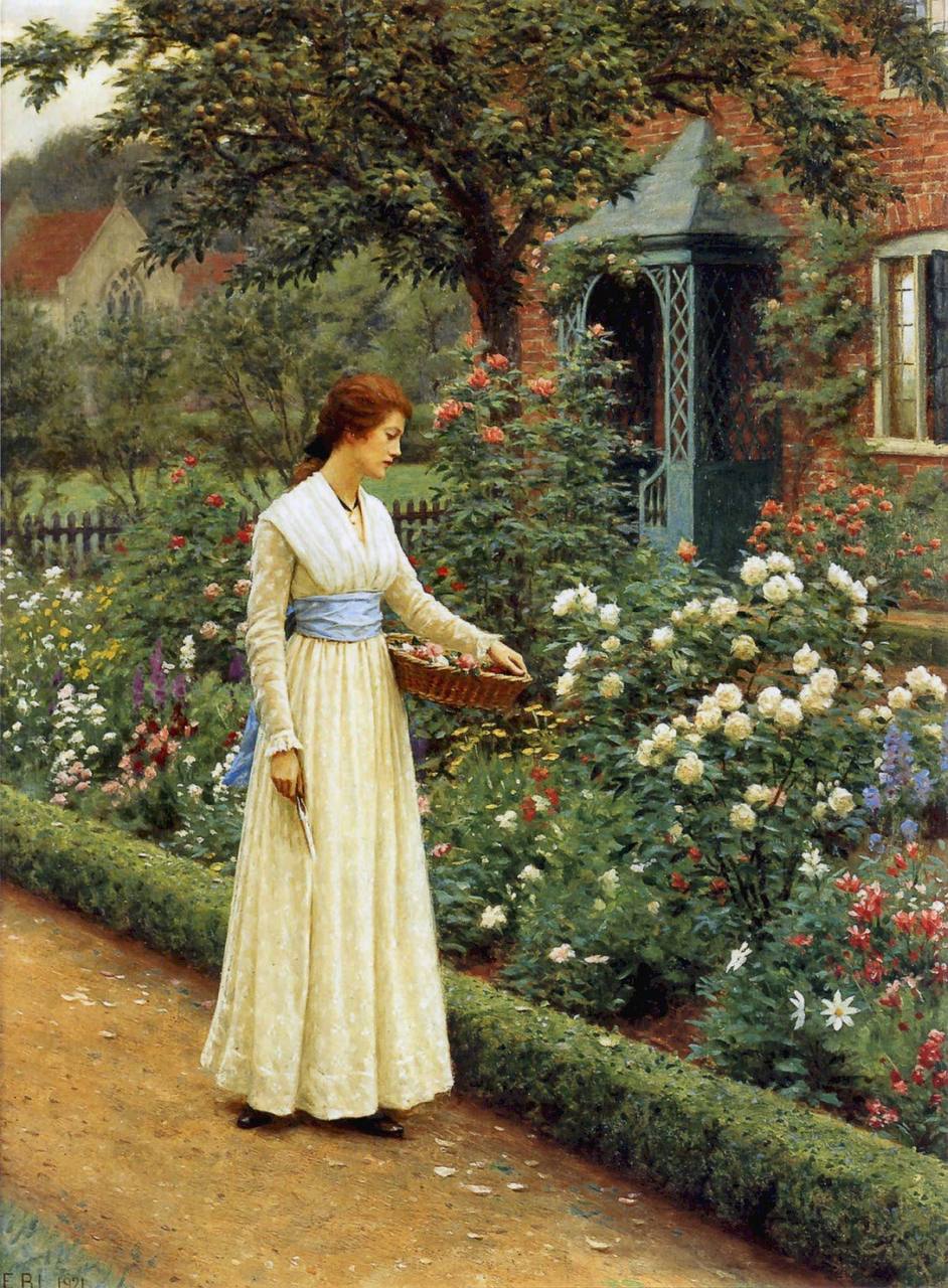 Edmund Blair Leighton 

«Summer Roses»
1921